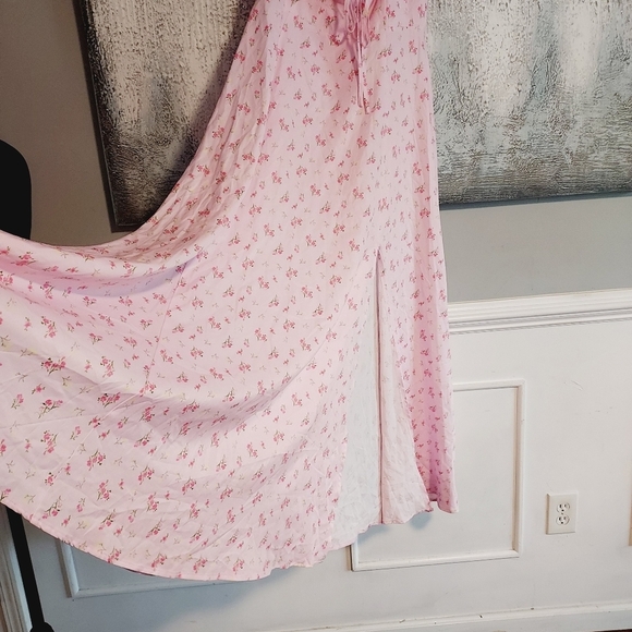 KUTUMAI Puff Sleeve Floral Long Dress - Picture 6 of 10